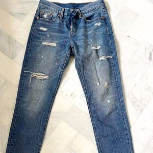 Levi's 501 Distressed Jeans